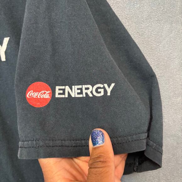 Coca Cola Energy Circle K Promo T-Shirt Black Men’s L Graphic Vintage Distressed - Picture 10 of 15